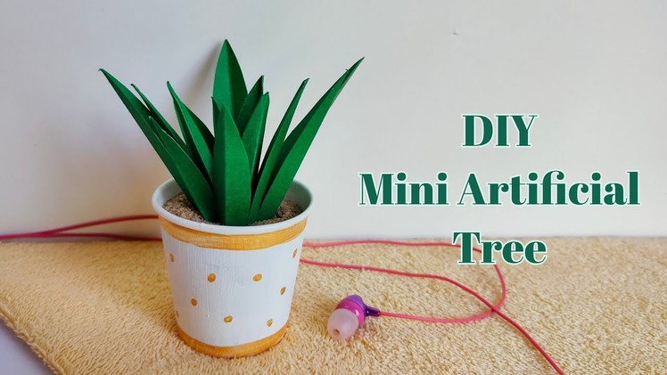 DIY Mini Artificial Tree || Amazing Craft Idea || DIY Tree Making || Mini Craft || Room decor craft