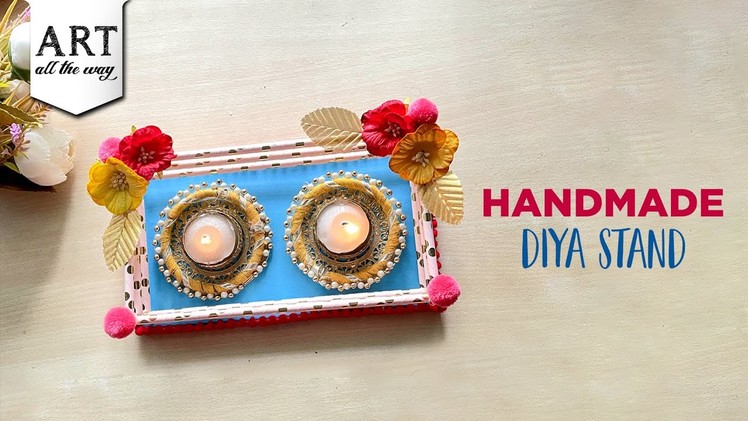 Handmade Diya Stand | Festival Decors | DIY Home Decoration | Diwali Craft Ideas | Easy Paper Crafts