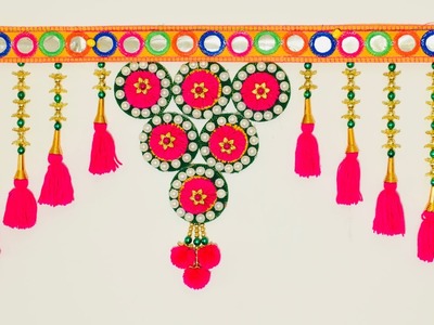 Homemade Door Hanging for Diwali | Diwali Home Decoration Ideas | Easy Toran Design