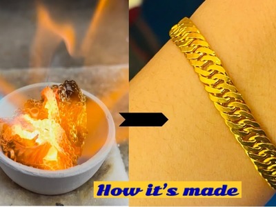 How the gold bracelet is made | gold bracelet making | imagine to make yourself