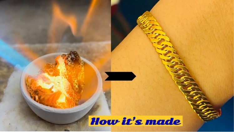 How the gold bracelet is made | gold bracelet making | imagine to make yourself