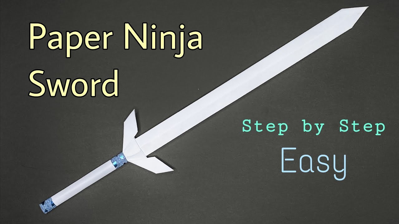 How To Make A Paper Sword, Origami Ninja Sword Easy, Paper Ninja ...