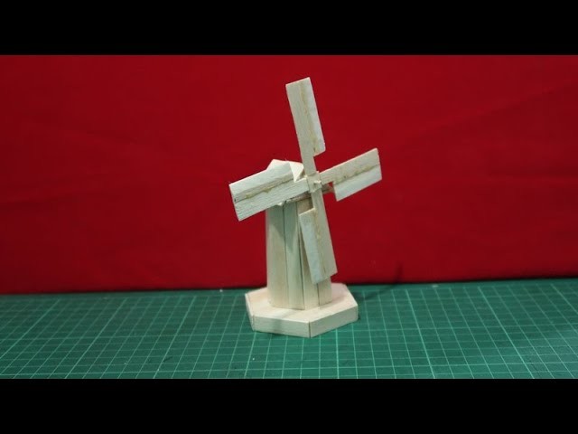How to make a windmill from popsicle sticks