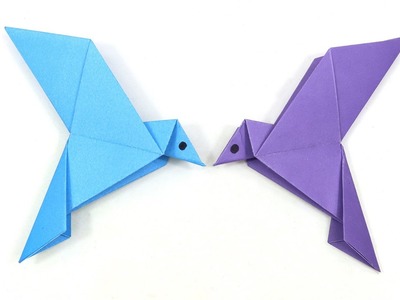 How To Make an Easy Origami Bird - Paper Bird Tutorial