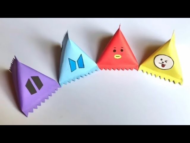 How to make BTS origami gift idea.BTS origami  chocolate pocket making #btsarmy #btscraft #bts #diy