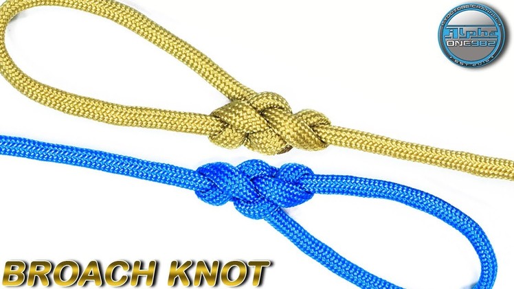 How to Tie a Broach Loop Knot Paracord Knots Tutorial DIY