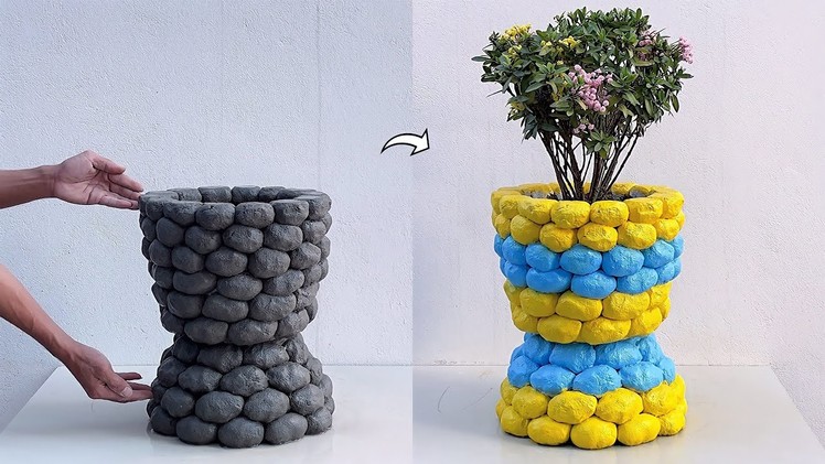 Ideas for Making Beautiful Flower Pots From Cement - How to Make Simple Flower Pots For The Garden