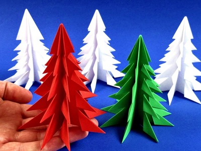 Как сделать ёлочку из бумаги ???? оригами ёлка