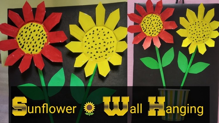 ????making sunflower painting with disposal glass.waste material craft.easy craft for kids #shorts ????