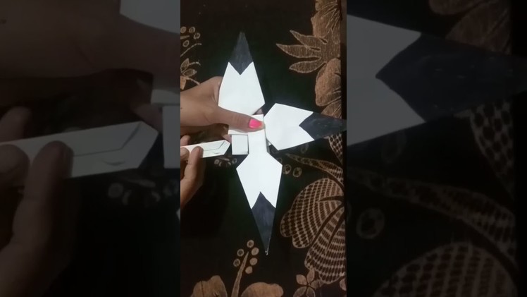 Paper ninja star || How to make paper ninja star || Origami DIY #Shorts