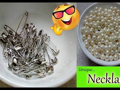 QUICK HACKS THAT CAN MAKE YOUR EARRING WITH SAFETY PIN | Necklace making Idea | JEWELRY MAKING