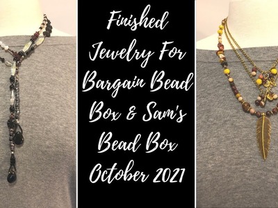 Sam's Bead Box & Bargain Bead Box Finished Jewelry for October 2021 #beads #jewelrytutorial