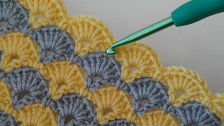 Super Easy crochet baby blanket pattern for beginners ~ Trends 3D Crochet Blanket Knitting Pattern