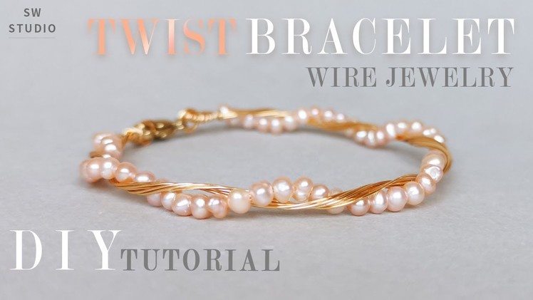 Twist bracelet.Easy Bracelet.DIY Bracelet.Wire Wrap Bracelet Tutorial.How to make