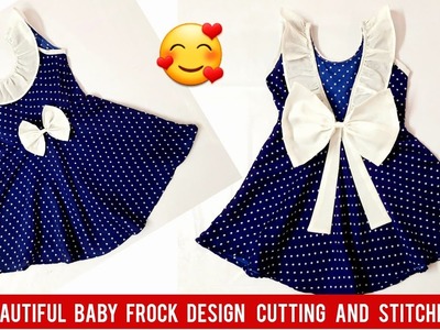 Umbrella Cut Baby Frock Design Cutting and Stitching.2-4 Year Baby Frock Cutting and Stitching | DIY