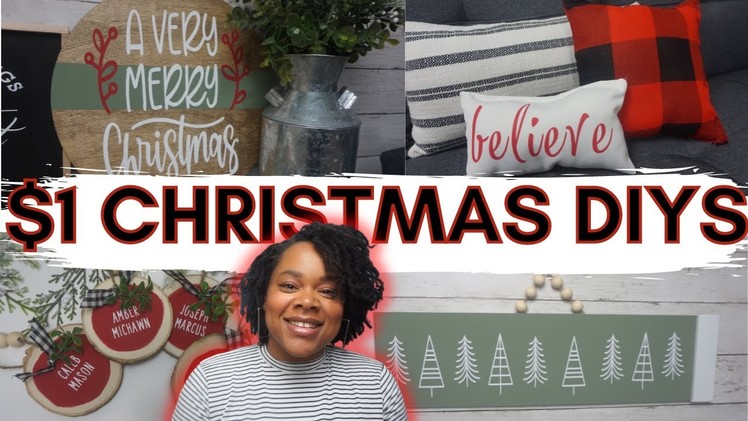 $1 HIGH END CHRISTMAS DIYS | EASY Cricut CHRISTMAS Home Decor | Christmas 2021