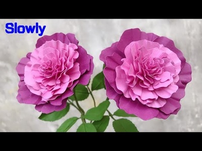 ABC TV | How To Make Paper Flower #1 | Flower Die Cuts (Slowly) - Craft Tutorial