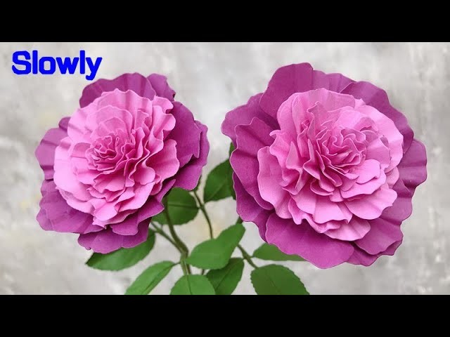 ABC TV | How To Make Paper Flower #1 | Flower Die Cuts (Slowly) - Craft Tutorial