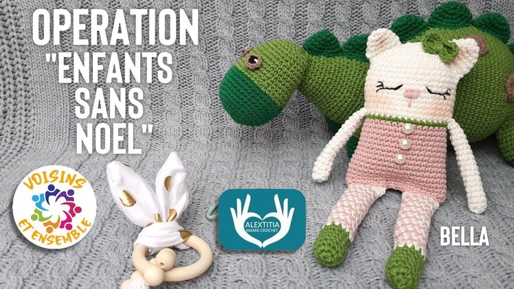 COMMENT FAIRE UN AMIGURUMI DEBUTANTE BELLA  AU CROCHET ❤️TUTO ENFANTS SANS NOEL ASSO ❤️#mamiecrochet