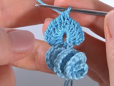 CROCHET BEAUTY. 3D Crochet. Crochet Flower Leaves Petals
