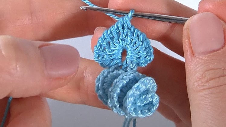 CROCHET BEAUTY. 3D Crochet. Crochet Flower Leaves Petals