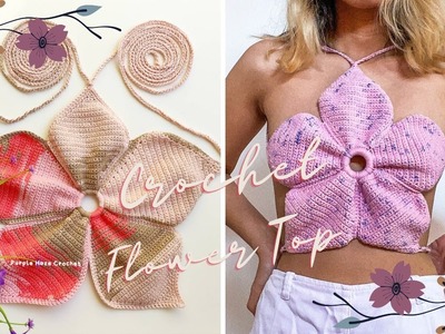 Crochet Flower Top for all Sizes(XS-XxL)