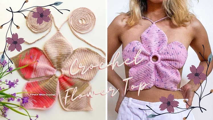 Crochet Flower Top for all Sizes(XS-XxL)