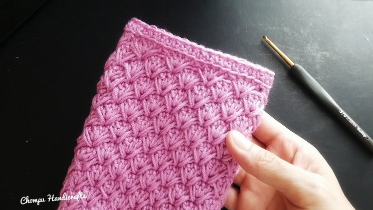Crochet phone bag​ -​ Flower​ stitch​ - Pattern for beginner