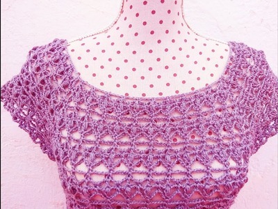 CROCHET WOMEN'S BLOUSE WITH GRAPHICS ON THE VIDEO