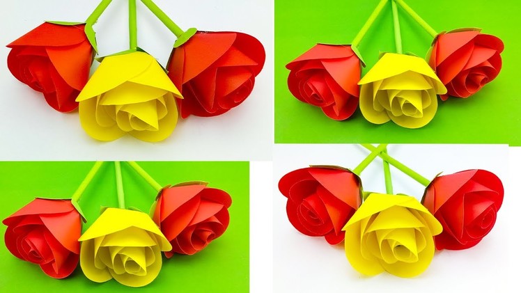 DIY Beautiful Paper Flower Making | Paper Flowers | Paper Flowers Tutorial | Paper Crafts