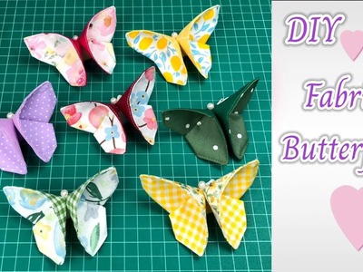 DIY Fabric Butterflies ✅✅ How to make Fabric Butterflies sewing tutorial.