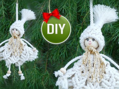 DIY Fairy Princess Gnome Macrame Christmas Ornament NEW Angel Design