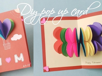 DIY IDEAS | How to Make Pop Up Card | Cách Làm Thiệp Pop Up Tuyệt Đẹp 20.10 | DIY Paper | Origami
