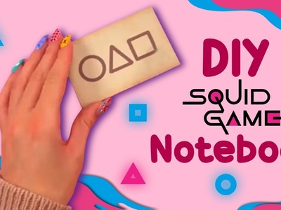 DIY Squid Game Notebook - BEST SQUID GAME CRAFT IDEAS - GREEN LIGHT RED LIGHT - VIRAL TIK TOK TRENDS