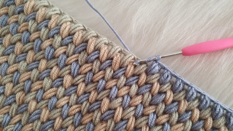 Easy Knit Pattern Baby Blanket Zigzag Spike - Model Şahane - Trend Örgü Modeli