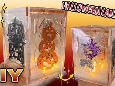 Halloween Resin Lantern Tutorial -  DIY Halloween Decor - Resin Tutorial