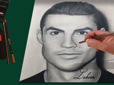 How to draw a portrait of Cristiano Ronaldo easily