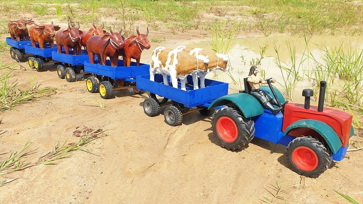 How To Make Mini Wooden Tractor - Creative DIY Woodworking Ideas