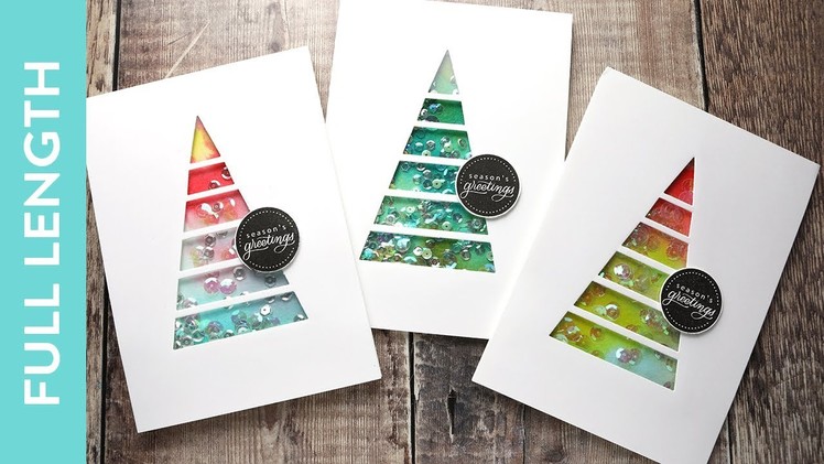 ???? LIVE REPLAY - Holiday Card Series 2021 - Day 5 - Distress Reinker Watercolor Shaker Cards