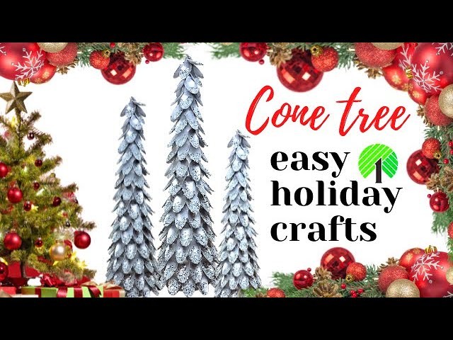 *NEW* HOW TO MAKE CONE TREES ????CHRISTMAS DECORATING IDEAS