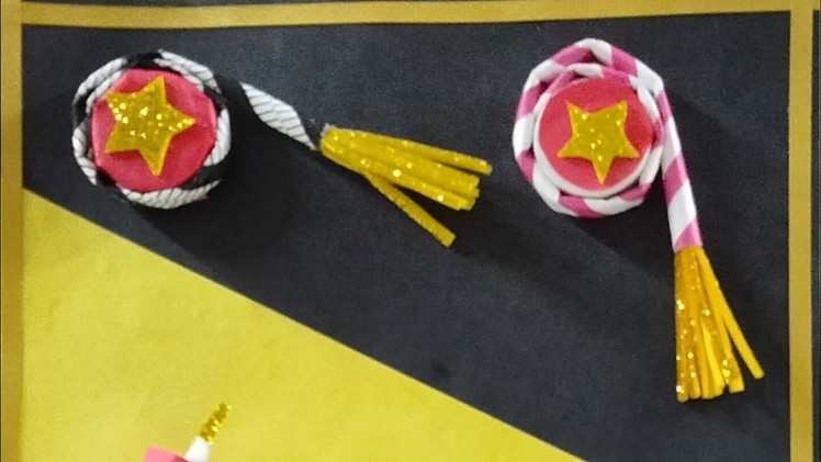 Paper Diwali crackers with bottle cap and straw #shorts