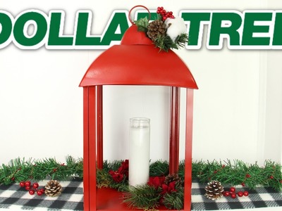 QUICK DOLLAR TREE DIY LANTERN | EASY CHRISTMAS DECOR CRAFT | How To Make A Lantern From Frames