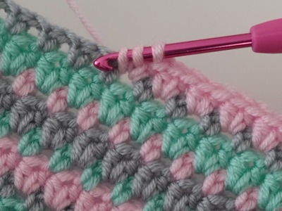 Super Easy crochet baby blanket pattern for beginners ~ Trends 3D Crochet Blanket Knitting Pattern