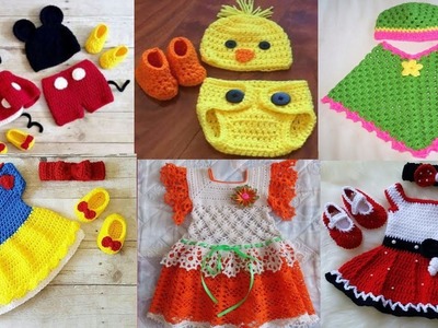 Sweater Design||Crochet Hat||Crochet Baby Frock||Crochet Shoes||Baby Sweater
