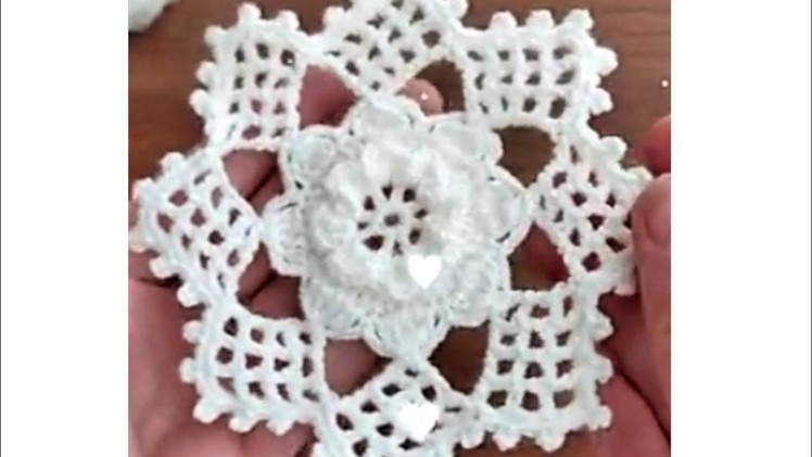 مفرش كروشيه بفكره وتصميم جديد بالورود،#crochet #new stitch