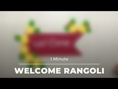 Unique and easy Welcome Rangoli | diy Rangoli #tranding  #viralshorts  #easyrangoli #diwali