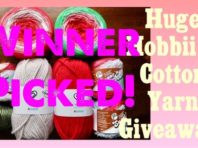 Winner Picked!  Dazola Designs Crochet Yarn Giveaway! Hobbii & Lily’s Cotton Yarn