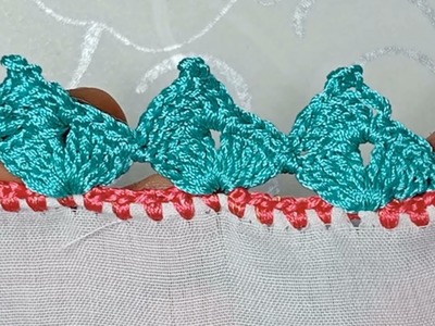Beautiful????Crochet New Dupatta Border.Lace Tutorial.@Moon Macrame & Crochet????????