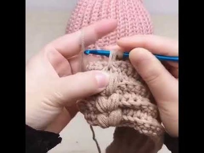 Crochet hat easy edge