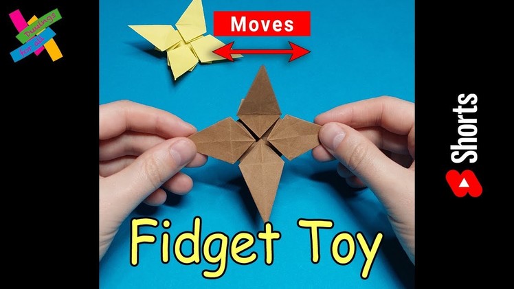 DIY Origami FIDGET TOY | TikTok | How to make paper fidget easy | Antistress | Fold tutorial #Shorts